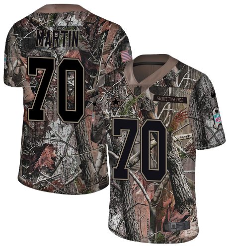 Personalized Cowboys #70 Zack Martin Camo Men’s Stitched NFL Limited Rush Realtree Jersey