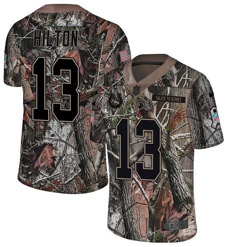 Personalized Colts #13 T.Y. Hilton Camo Men’s Stitched NFL Limited Rush Realtree Jersey