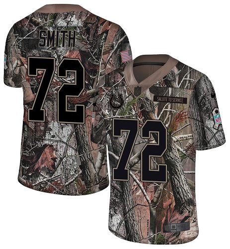 Personalized Colts #72 Braden Smith Camo Men’s Stitched NFL Limited Rush Realtree Jersey
