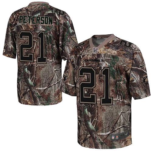Personalized Cardinals #21 Patrick Peterson Camo Men’s Stitched NFL Realtree Elite Jersey