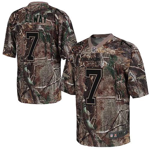Personalized Broncos #7 John Elway Camo Men’s Stitched NFL Realtree Elite Jersey
