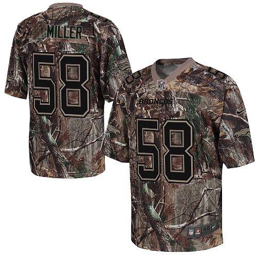 Personalized Broncos #58 Von Miller Camo Men’s Stitched NFL Realtree Elite Jersey