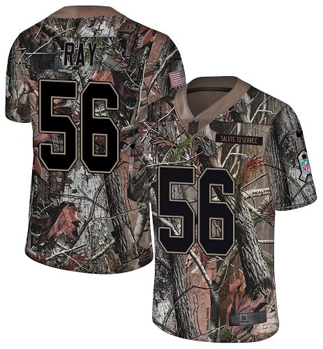 Personalized Broncos #56 Shane Ray Camo Men’s Stitched NFL Limited Rush Realtree Jersey