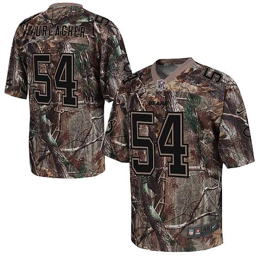Personalized Bears #54 Brian Urlacher Camo Men’s Stitched NFL Realtree Elite Jersey