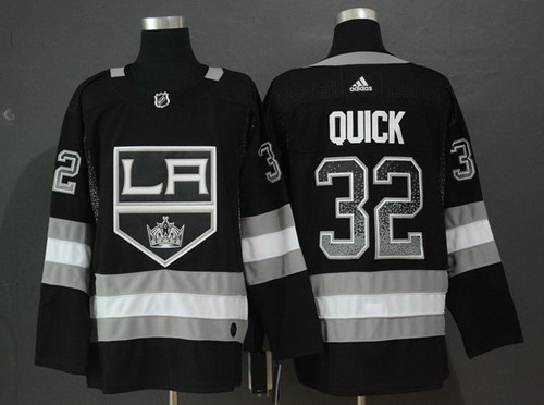 Personalized Kings 32 Jonathan Quick Black Drift Fashion Jersey