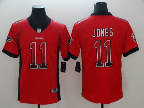 Personalized Falcons 11 Julio Jones Red Drift Fashion Limited Jersey