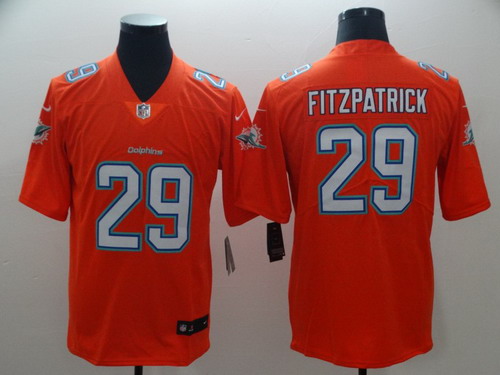 Personalized Dolphins 29 Minkah Fitzpatrick Orange Untouchable Limited Jersey