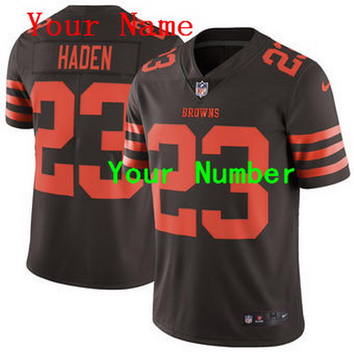Personalized Cleveland Browns Brown Untouchable Color Rush Limited Jersey