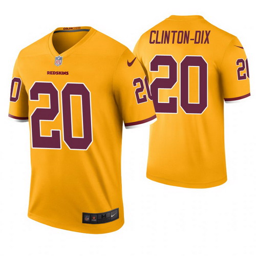 Personalized Men Washington Redskins #20 Ha Ha Clinton-Dix Gold Color Rush Legend Jersey