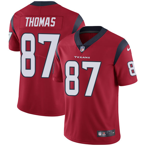 Personalized Texans #87 Demaryius Thomas Red Alternate Men’s Stitched NFL Untouchable Limited Jersey