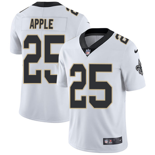 Personalized Saints #25 Eli Apple White Men’s Stitched NFL Untouchable Limited Jersey