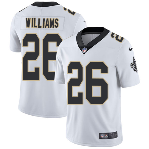 Personalized Saints #26 P.J. Williams White Men’s Stitched NFL Untouchable Limited Jersey
