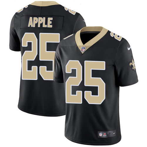 Personalized Saints #25 Eli Apple Black Team Color Men’s Stitched NFL Untouchable Limited Jersey