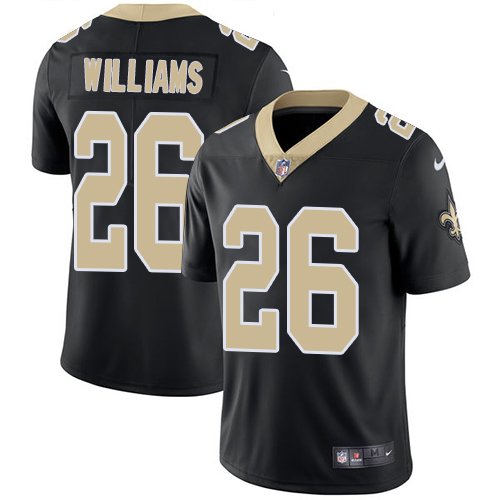 Personalized Saints #26 P.J. Williams Black Team Color Men’s Stitched NFL Untouchable Limited Jersey