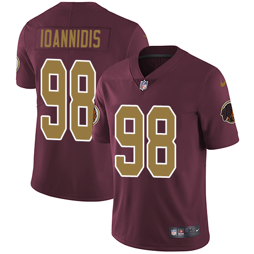 Personalized Redskins #98 Matt Ioannidis Burgundy Red Alternate Men’s Stitched NFL Untouchable Limited Jersey