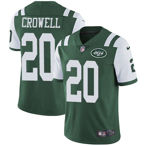 Personalized Jets #20 Isaiah Crowell Green Team Color Men’s Stitched NFL Untouchable Limited Jersey