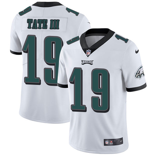 Personalized Eagles #19 Golden Tate III White Men’s Stitched NFL Untouchable Limited Jersey