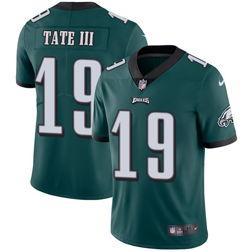 Personalized Eagles #19 Golden Tate III Midnight Green Team Color Men’s Stitched NFL Untouchable Limited Jersey