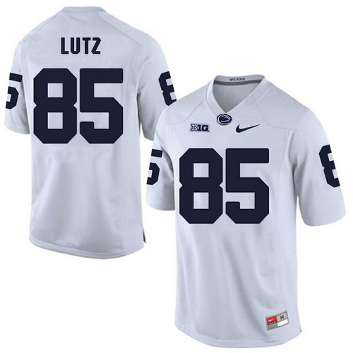 Personalized Men’ Penn State Nittany Lions #85 Isaac Lutz White Jersey