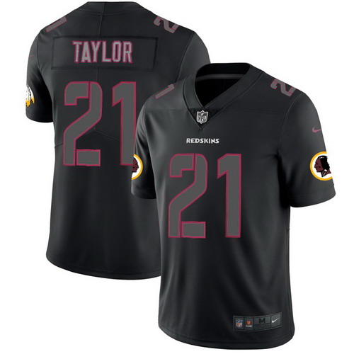 Personalized Redskins 21 Sean Taylor Black Impact Rush Limited Jersey