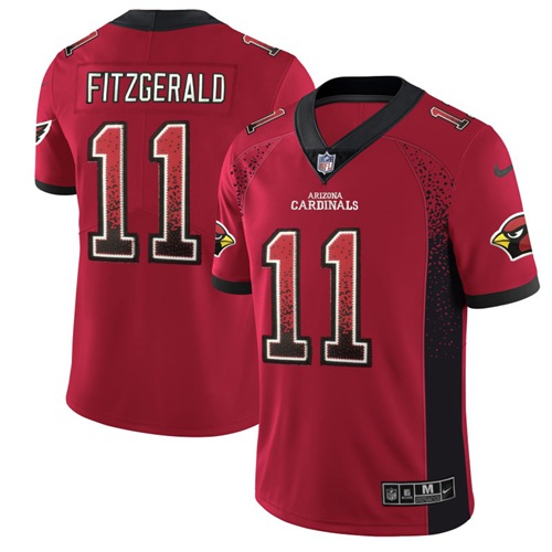 Personalized Cardinals #11 Larry Fitzgerald Red Team Color Men’s Stitched NFL Limited Rush Drift Fashion Jersey