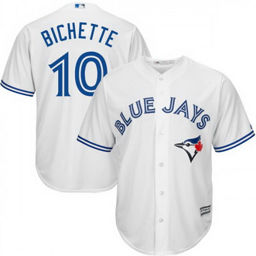 Personalized Blue Jays 10 Bo Bichette White Cool Base Jersey