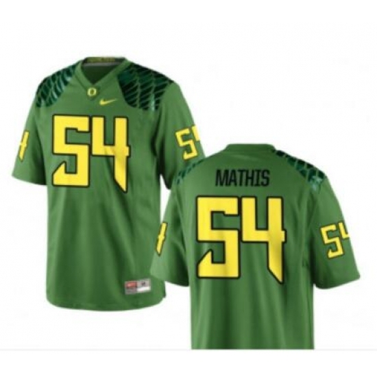 Personalized Men’s Oregon Ducks #54 Dru Mathis Limited Alumni Player Green Jersey