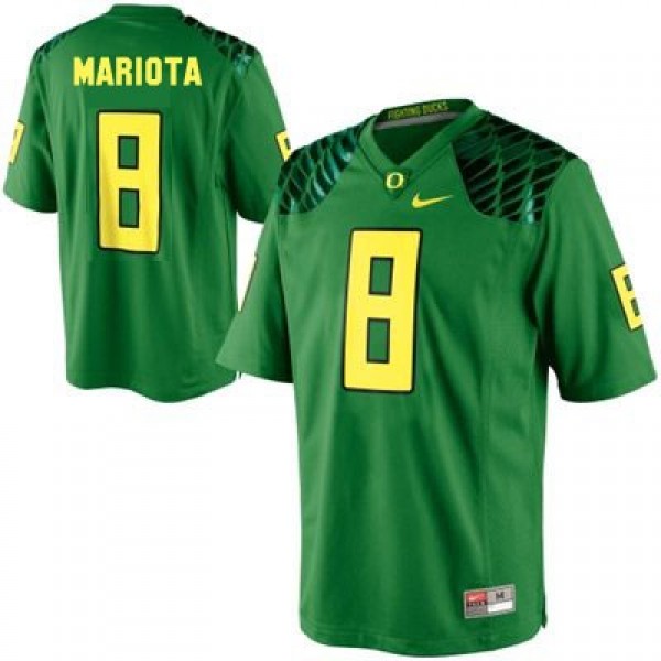 Personalized Oregon Ducks #8 Marcus Mariota Oregon Ducks- Green Jersey