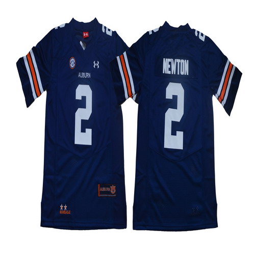 Personalized Auburn Tigers 2 Cam Newton Navy College Football Jersey