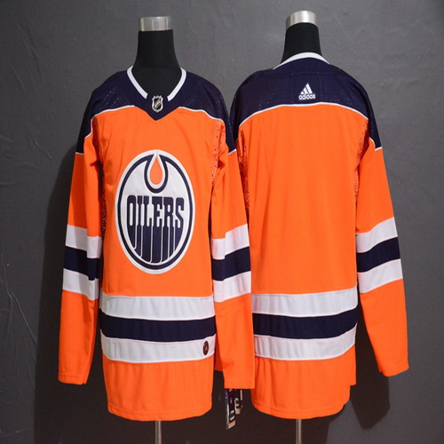 Personalized Oilers Blank Orange Jersey