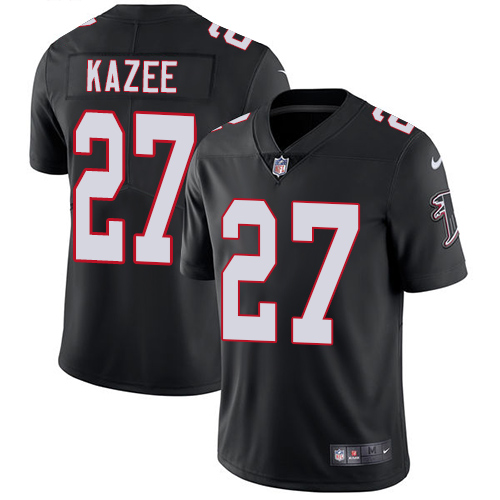 Personalized Falcons #27 Damontae Kazee Black Alternate Men’s Stitched NFL Untouchable Limited Jersey