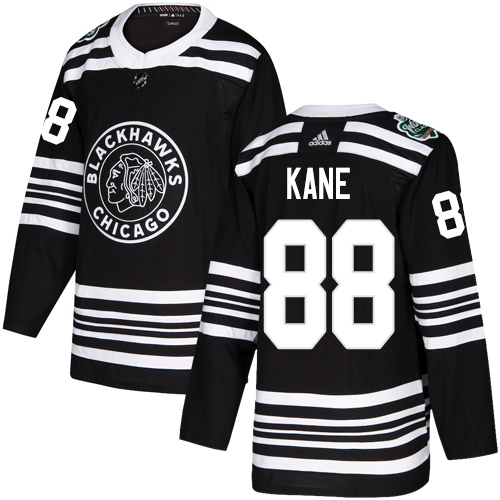 Personalized Blackhawks #88 Patrick Kane Black Authentic 2019 Winter Classic Stitched NHL Jersey