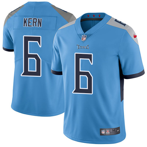 Personalized Titans #6 Brett Kern Light Blue Alternate Men’s Stitched NFL Untouchable Limited Jersey