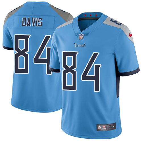 Personalized Titans #84 Corey Davis Light Blue Alternate Men’s Stitched NFL Untouchable Limited Jersey