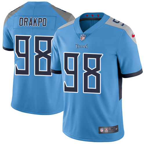 Personalized Titans #98 Brian Orakpo Light Blue Alternate Men’s Stitched NFL Untouchable Limited Jersey