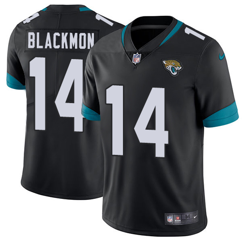 Personalized Jaguars #14 Justin Blackmon Black Team Color Men’s Stitched NFL Untouchable Limited Jersey