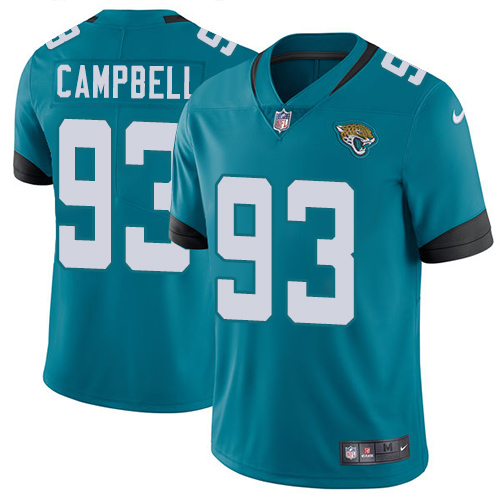 Personalized Jaguars #93 Calais Campbell Teal Green Alternate Men’s Stitched NFL Untouchable Limited Jersey