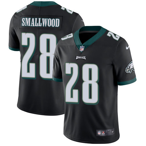 Personalized Eagles #28 Wendell Smallwood Black Alternate Men’s Stitched NFL Untouchable Limited Jersey