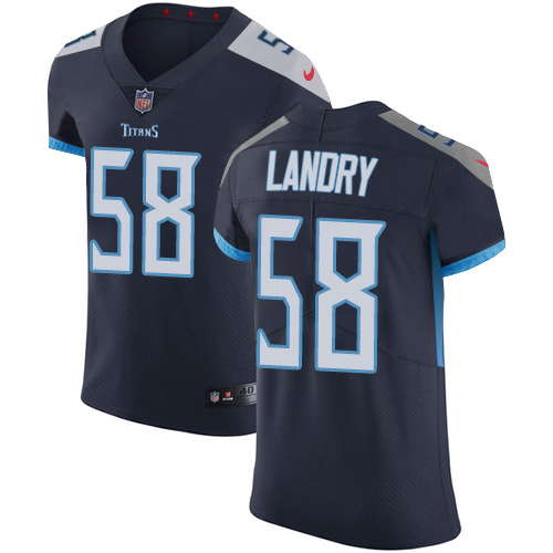 Personalized Titans #58 Harold Landry Navy Blue Team Color Men’s Stitched NFL Untouchable Elite Jersey