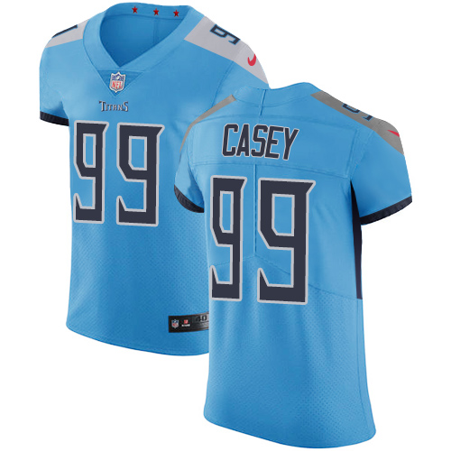Personalized Titans #99 Jurrell Casey Light Blue Alternate Men’s Stitched NFL Untouchable Elite Jersey