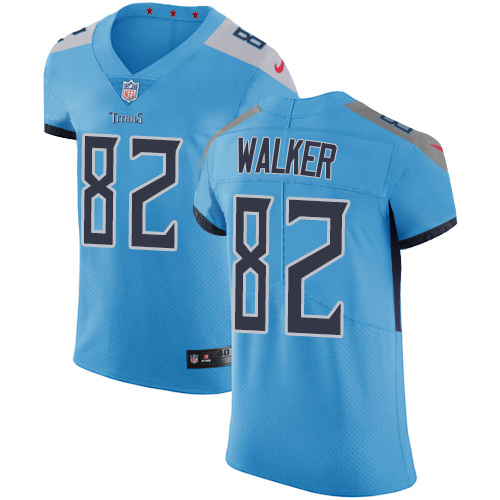 Personalized Titans #82 Delanie Walker Light Blue Alternate Men’s Stitched NFL Untouchable Elite Jersey