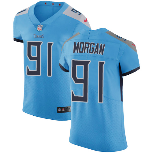 Personalized Titans #91 Derrick Morgan Light Blue Alternate Men’s Stitched NFL Untouchable Elite Jersey