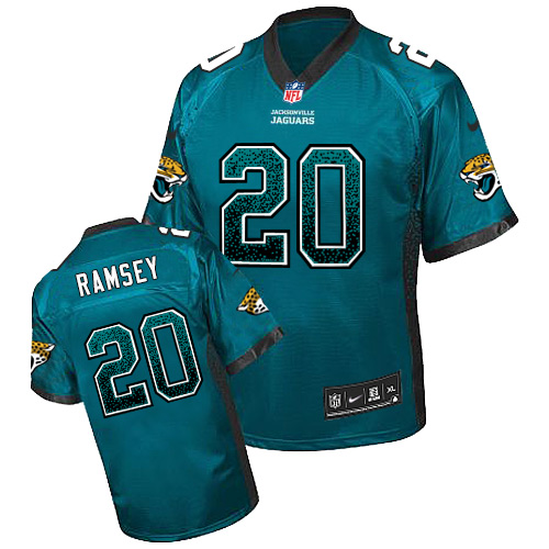 Personalized Jaguars #20 Jalen Ramsey Teal Green Alternate Men’s Stitched NFL Elite Drift Fashion Jersey
