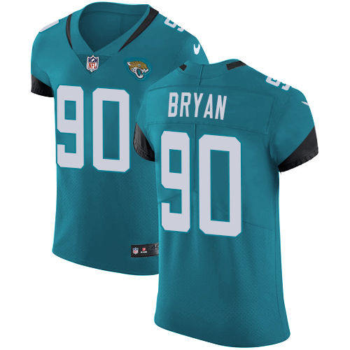 Personalized Jaguars #90 Taven Bryan Teal Green Alternate Men’s Stitched NFL Untouchable Elite Jersey