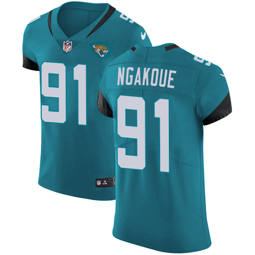 Personalized Jaguars #91 Yannick Ngakoue Teal Green Alternate Men’s Stitched NFL Untouchable Elite Jersey