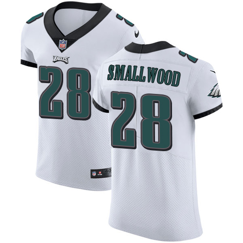 Personalized Eagles #28 Wendell Smallwood White Men’s Stitched NFL Untouchable Elite Jersey