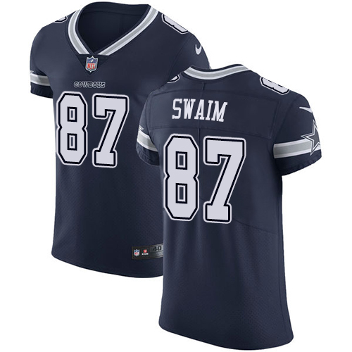 Personalized Cowboys #87 Geoff Swaim Navy Blue Team Color Men’s Stitched NFL Untouchable Elite Jersey