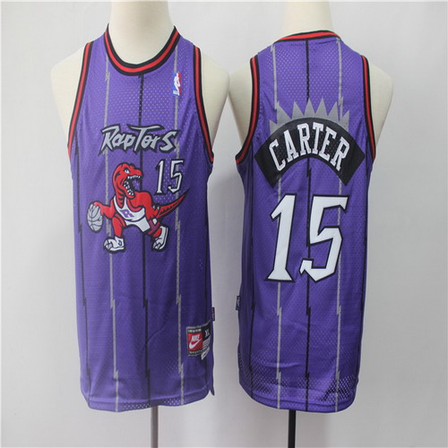 Personalized Youth Raptors 15 Vince Carter Purple Youth Swingman Jersey