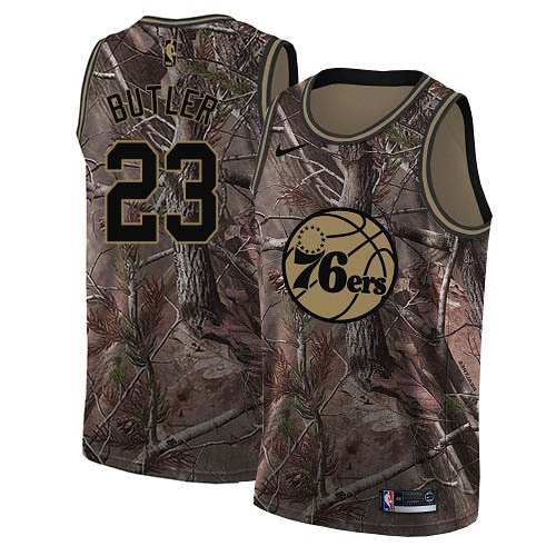 Personalized 76ers #23 Jimmy Butler Camo NBA Swingman Realtree Collection Jersey