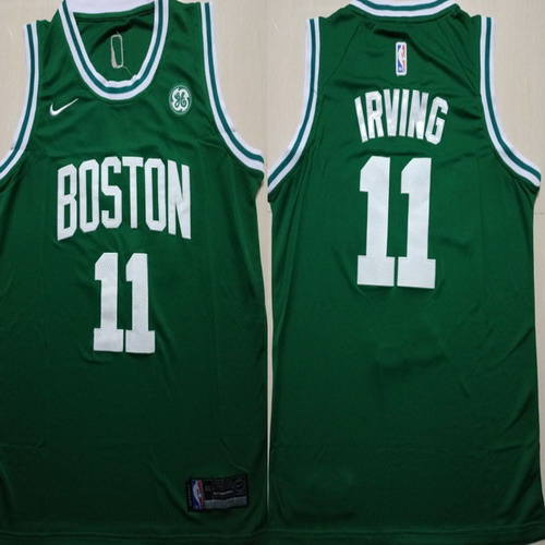 Personalized Celtics 11 Kyrie Irving Green Swingman Jersey